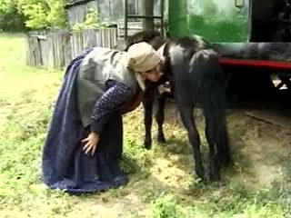 Nasty zoo porn scene in the old barn